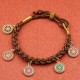 Tibetan Five God of Wealth Thangka Luck Bracelet Tibetan Five God of Wealth Thangka Luck Bracelet
