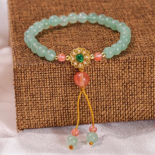 Green Aventurine Tassel Luck Bracelet Green Aventurine Tassel Luck Bracelet