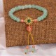 Green Aventurine Tassel Luck Bracelet Green Aventurine Tassel Luck Bracelet