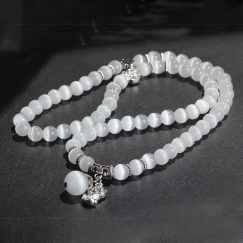 Cat Eye PiXiu Support Triple Wrap Bracelet