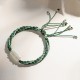 White Jade Bamboo Reincarnation Knot Bracelet White Jade Bamboo Reincarnation Knot Bracelet