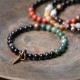 Black Obsidian Sodalite Strength Couple Bracelet Black Obsidian Sodalite Strength Couple Bracelet