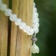 White Agate Jade Lotus Protection Bracelet White Agate Jade Lotus Protection Bracelet
