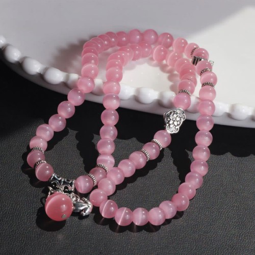 Cat Eye PiXiu Support Triple Wrap Bracelet