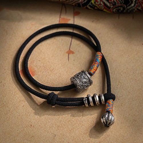 Tibetan Om Mani Padme Hum Double Wrap Bracelet