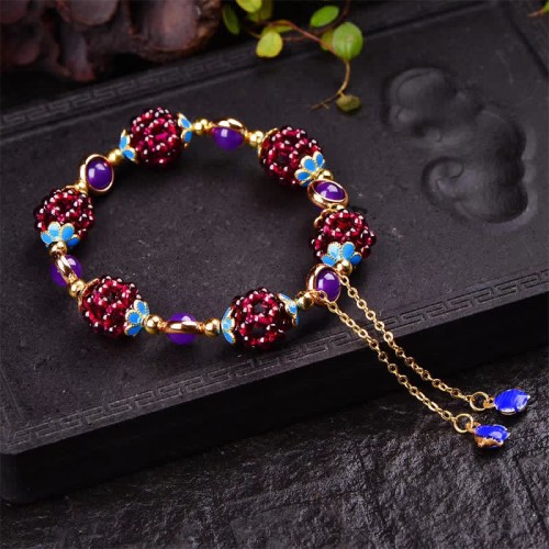 Tibetan Garnet Calm Bracelet Tibetan Garnet Calm Bracelet