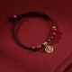 Cinnabar Fu Character Charm Blessing Bracelet Cinnabar Fu Character Charm Blessing Bracelet