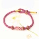 Peach Blossoms Luck Braided String Bracelet