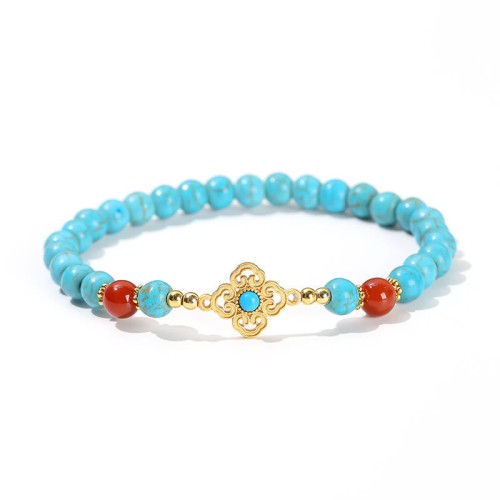 Turquoise Bead Protection Balance Bracelet Turquoise Bead Protection Balance Bracelet