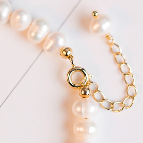 14K Gold Plated Pearl Hetian Cyan Jade Sincerity Bead Bracelet 14K Gold Plated Pearl Hetian Cyan Jade Sincerity Bead Bracelet