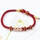 Peach Blossoms Luck Braided String Bracelet