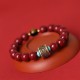 925 Silver Buddha Cinnabar Om Mani Padme Hum Bracelet 925 Silver Buddha Cinnabar Om Mani Padme Hum Bracelet