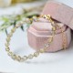 Natural Moonstone 14K Gold Healing Bracelet Natural Moonstone 14K Gold Healing Bracelet