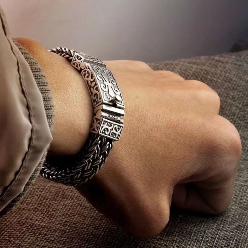 Retro Vine Totem Pattern Healing Bracelet
