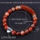 Crystal Beads Unisex Heart Bracelet Crystal Beads Unisex Heart Bracelet