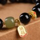 Black Onyx Hetian Jade Lucky Charm Bracelet Black Onyx Hetian Jade Lucky Charm Bracelet