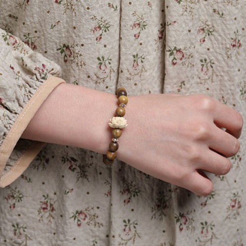 Green Sandalwood Boxwood Lotus Soothing Bracelet Green Sandalwood Boxwood Lotus Soothing Bracelet