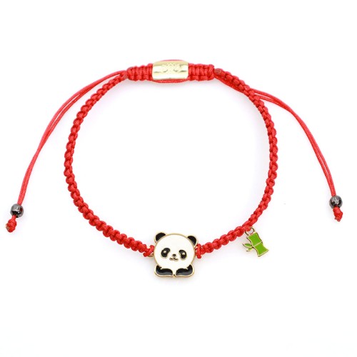 Tibetan Panda Bamboo Lucky Red String Bracelet Tibetan Panda Bamboo Lucky Red String Bracelet