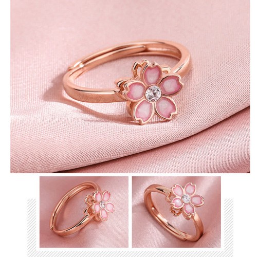 Sterling Silver Cherry Blossom Blessing Bracelet