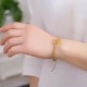 Citrine Peace Buckle Happiness Braided Bracelet Citrine Peace Buckle Happiness Braided Bracelet