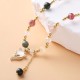 Multicolored Rutilated Quartz Fox Protection Bracelet Multicolored Rutilated Quartz Fox Protection Bracelet