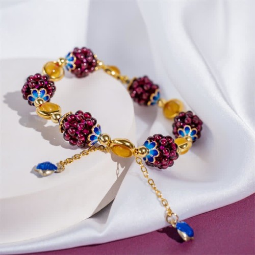 Tibetan Garnet Calm Bracelet Tibetan Garnet Calm Bracelet
