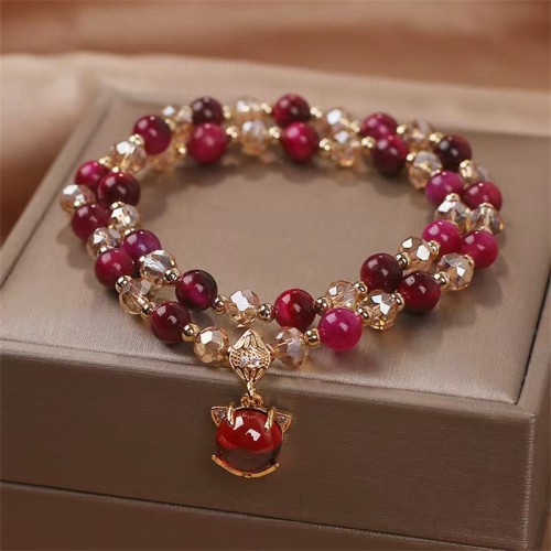 Red Tiger Eye Fox Protection Wrap Bracelet Red Tiger Eye Fox Protection Wrap Bracelet