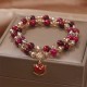 Red Tiger Eye Fox Protection Wrap Bracelet Red Tiger Eye Fox Protection Wrap Bracelet