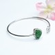 925 Sterling Silver Laughing Buddha Jade Luck Bangle 925 Sterling Silver Laughing Buddha Jade Luck Bangle