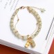 Hetian Jade Peanut Charm Luck Bracelet