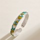 Plum Blossom Chrysanthemum Flower Heart Sutra Healing Bangle Plum Blossom Chrysanthemum Flower Heart Sutra Healing Bangle