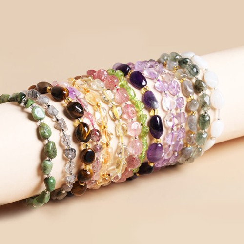 Irregular Shape Stone Crystal Meditation Balance Bracelet Irregular Shape Stone Crystal Meditation Balance Bracelet