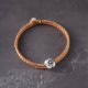 999 Sterling Silver Persimmon Luck Braided Bracelet 999 Sterling Silver Persimmon Luck Braided Bracelet