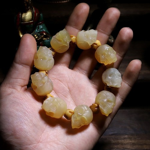 Handmade Tibetan Sheep Horn Yak Bone Luck Bracelet Handmade Tibetan Sheep Horn Yak Bone Luck Bracelet