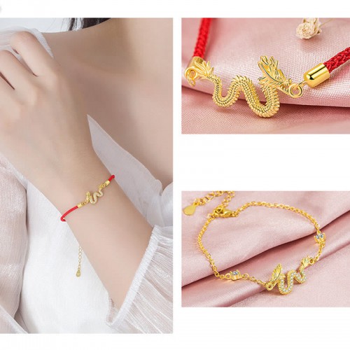 Dragon Auspicious Golden Luck Bracelet Dragon Auspicious Golden Luck Bracelet