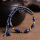 Handmade Lazurite Bead Positive Rope Bracelet Handmade Lazurite Bead Positive Rope Bracelet