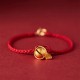 Handmade Fu Character Luck Happiness Bell Bracelet Handmade Fu Character Luck Happiness Bell Bracelet