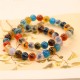Colorful Candy Agate Strength Healing Bracelet Colorful Candy Agate Strength Healing Bracelet