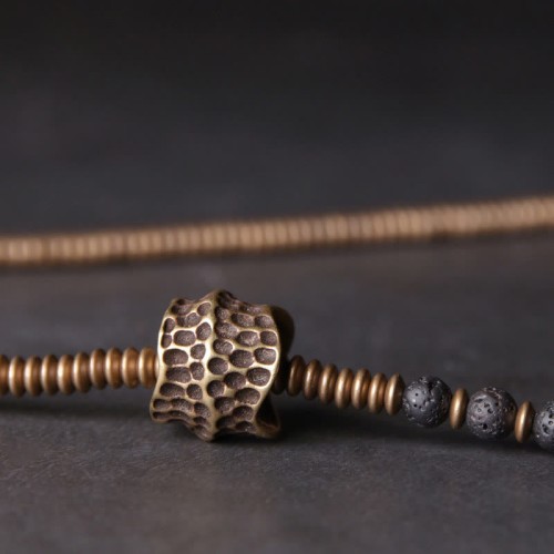 Vintage Lava Rock Copper Healing Multilayered Bracelet Vintage Lava Rock Copper Healing Multilayered Bracelet
