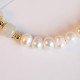 14K Gold Plated Pearl Hetian Cyan Jade Sincerity Bead Bracelet 14K Gold Plated Pearl Hetian Cyan Jade Sincerity Bead Bracelet