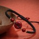 Natural Cinnabar Peace Buckle Blessing Bracelet Natural Cinnabar Peace Buckle Blessing Bracelet