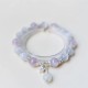 925 Sterling Silver Amethyst Cat's Eye Spiritual Star Bracelet 925 Sterling Silver Amethyst Cat's Eye Spiritual Star Bracelet
