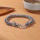 925 Sterling Silver Dragon Success Strength Bangle