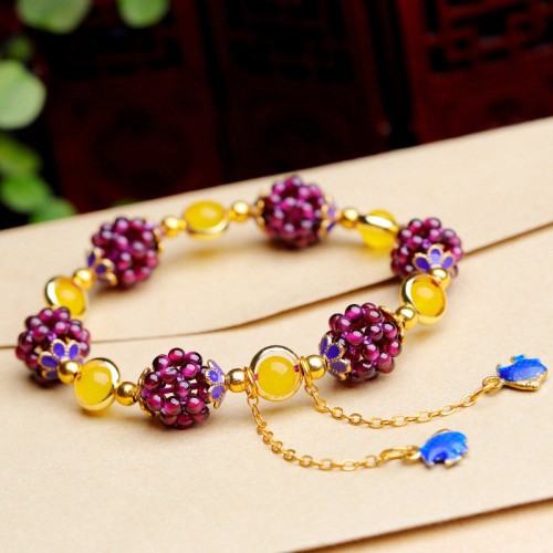 Tibetan Garnet Calm Bracelet Tibetan Garnet Calm Bracelet