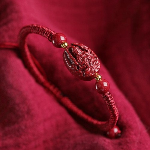 Zodiac Buddha Cinnabar Evil Spirits Bracelet