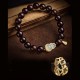 Red Sandalwood Gourd Jade Calm Bracelet