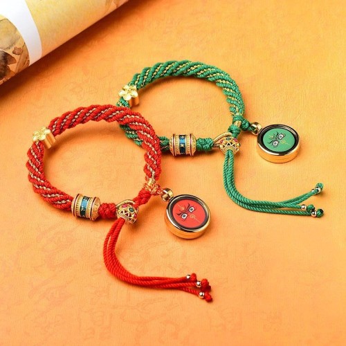 Tibetan Five God of Wealth Amulet Bracelet Tibetan Five God of Wealth Amulet Bracelet