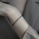 Gold Plated Black Spinel Cat Healing Bracelet