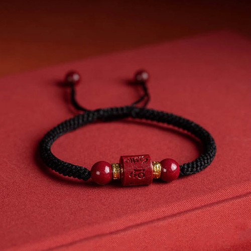 Cinnabar Om Mani Padme Hum Blessing Bracelet