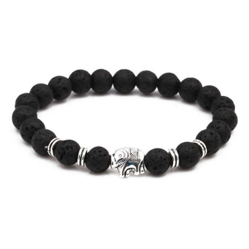 Lava Rock Tiger Eye Elephant Diffuser Peace Bracelet Lava Rock Tiger Eye Elephant Diffuser Peace Bracelet